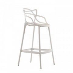 Барный стул Barneo N-235 Masters, белый, design Phillip Stark в Полевском - polevskoy.mebel24.online | фото