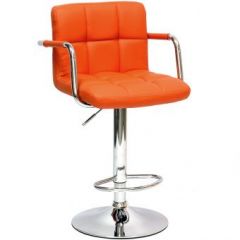Барный стул Barneo N-69 Kruger Arm Оранжевый в Полевском - polevskoy.mebel24.online | фото