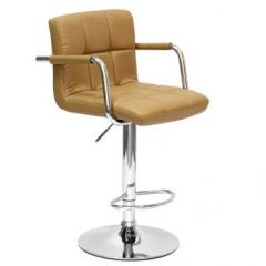 Барный стул Barneo N-69 Kruger Arm Светло-коричневый в Полевском - polevskoy.mebel24.online | фото 1
