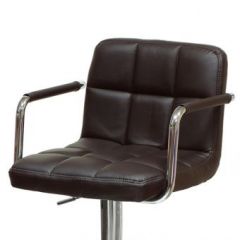 Барный стул Barneo N-69 Kruger Arm Темно-коричневый в Полевском - polevskoy.mebel24.online | фото 2
