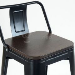 Барный стул N-238 Tolix Wood style Черный в Полевском - polevskoy.mebel24.online | фото 3