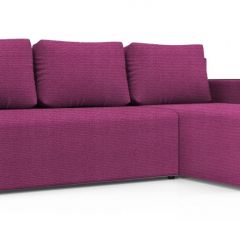 Диван угловой Алиса 3 Shaggy FUCHSIA - TEOS BLACK в Полевском - polevskoy.mebel24.online | фото