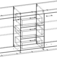 СОНАТА КС-1500 Комод (Дуб сонома/Белый глянец) в Полевском - polevskoy.mebel24.online | фото 2