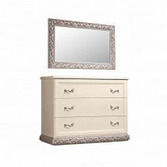 Комод Тиффани штрих-лак/серебро (ТФКМ-1) в Полевском - polevskoy.mebel24.online | фото