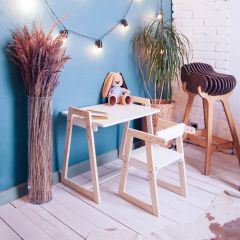 Комплект детской мебели стол и  два стула Я САМ "Лофт-Дуо" (Белый) в Полевском - polevskoy.mebel24.online | фото 10