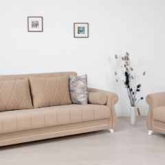 Комплект Роуз ТД 412 диван-кровать + кресло + комплект подушек в Полевском - polevskoy.mebel24.online | фото