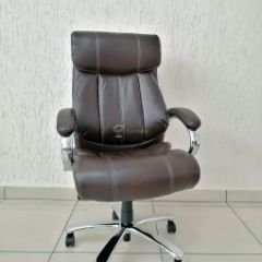Кресло Barneo K-303 для руководителя (коричневая экокожа) в Полевском - polevskoy.mebel24.online | фото 1