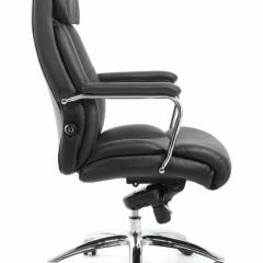 Кресло BRABIX PREMIUM "Phaeton EX-502" (кожа с компаньоном, хром, черное) 530882 в Полевском - polevskoy.mebel24.online | фото 3