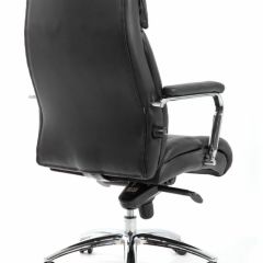 Кресло BRABIX PREMIUM "Phaeton EX-502" (кожа с компаньоном, хром, черное) 530882 в Полевском - polevskoy.mebel24.online | фото 4