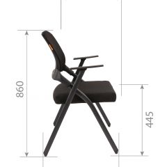 Кресло для посетителей CHAIRMAN NEXX (ткань стандарт черный/сетка DW-01) в Полевском - polevskoy.mebel24.online | фото 7