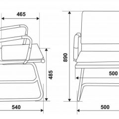 Кресло для посетителя Бюрократ CH-993-Low-V/grey серый в Полевском - polevskoy.mebel24.online | фото 3