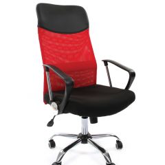 Кресло для руководителя CHAIRMAN 610 N (15-21 черный/сетка красный) в Полевском - polevskoy.mebel24.online | фото