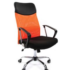 Кресло для руководителя CHAIRMAN 610 N (15-21 черный/сетка оранжевый) в Полевском - polevskoy.mebel24.online | фото