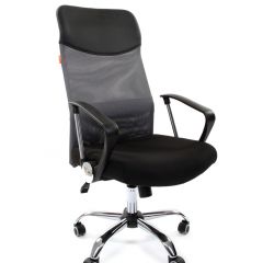 Кресло для руководителя CHAIRMAN 610 N(15-21 черный/сетка серый) в Полевском - polevskoy.mebel24.online | фото