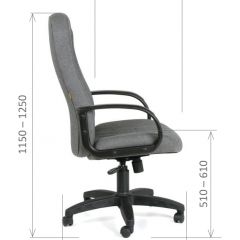 Кресло для руководителя  CHAIRMAN 685 СТ (ткань стандарт 10-356 черная) в Полевском - polevskoy.mebel24.online | фото 6