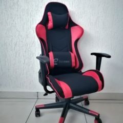 Кресло геймерское Barneo K-50 (черная сетка красные вставки) в Полевском - polevskoy.mebel24.online | фото