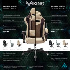 Кресло игровое Бюрократ VIKING 6 KNIGHT BL FABRIC синий в Полевском - polevskoy.mebel24.online | фото 5