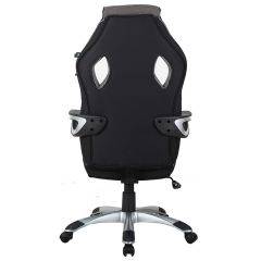 Кресло компьютерное BRABIX Techno GM-002 (ткань) черное/серое, вставки белые (531815) в Полевском - polevskoy.mebel24.online | фото 6
