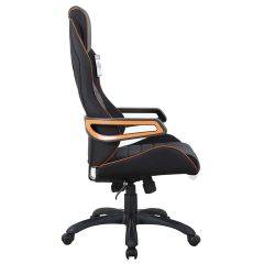 Кресло компьютерное BRABIX Techno Pro GM-003 (ткань черное/серое, вставки оранжевые) 531813 в Полевском - polevskoy.mebel24.online | фото 3