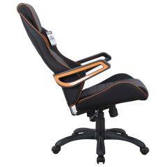 Кресло компьютерное BRABIX Techno Pro GM-003 (ткань черное/серое, вставки оранжевые) 531813 в Полевском - polevskoy.mebel24.online | фото 4