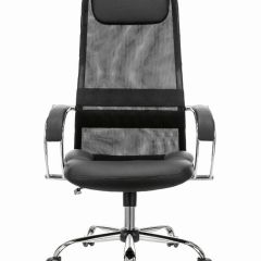 Кресло офисное BRABIX PREMIUM "Stalker EX-608 CH" (хром, ткань-сетка/кожзам, черное) 532091 в Полевском - polevskoy.mebel24.online | фото 3
