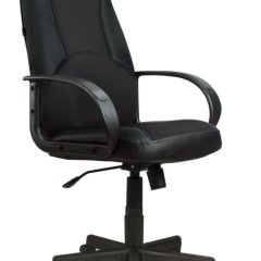 Кресло офисное BRABIX "City EX-512" (кожзам черный, ткань черная) 531407 в Полевском - polevskoy.mebel24.online | фото