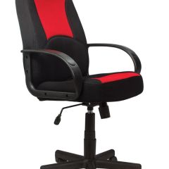 Кресло офисное BRABIX "City EX-512", ткань черная/красная, TW, 531408 в Полевском - polevskoy.mebel24.online | фото