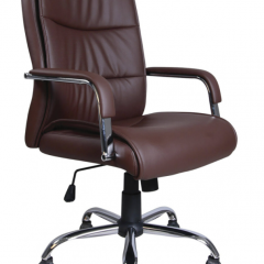 Кресло офисное BRABIX "Space EX-508" (экокожа, хром, коричневое) 531164 в Полевском - polevskoy.mebel24.online | фото 1