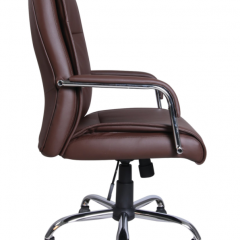 Кресло офисное BRABIX "Space EX-508" (экокожа, хром, коричневое) 531164 в Полевском - polevskoy.mebel24.online | фото 2