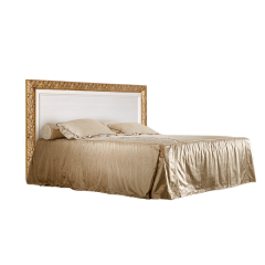 Кровать 2-х спальная (1,4 м) Тиффани штрих-лак/золото с подъемным механизмом (ТФКР140-2[7]) в Полевском - polevskoy.mebel24.online | фото