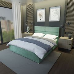 Кровать Аврора Решетка+ПМ+Дно (1400) в Полевском - polevskoy.mebel24.online | фото