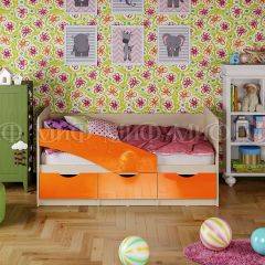 Кровать Бабочки (Оранжевый металлик) 1800 в Полевском - polevskoy.mebel24.online | фото