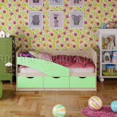 Кровать Бабочки (Салатовый матовый) 1600 в Полевском - polevskoy.mebel24.online | фото