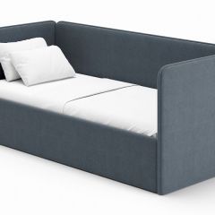 Кровать-диван Leonardo 160*70 (Серый) + боковина в Полевском - polevskoy.mebel24.online | фото
