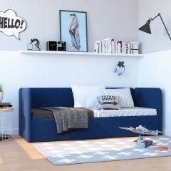 Кровать-диван Leonardo 160*70 (Синий) + боковина в Полевском - polevskoy.mebel24.online | фото 5
