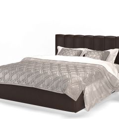 Кровать Элен 1600 + основание с ПМ (Лесмо brown) коричневый в Полевском - polevskoy.mebel24.online | фото 1