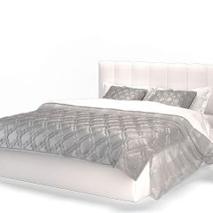 Кровать Элен 1600 + основание с ПМ (Vega white) белый в Полевском - polevskoy.mebel24.online | фото