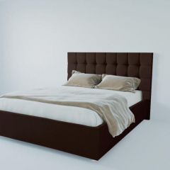Кровать Венеция без основания 2000 (экокожа коричневая) в Полевском - polevskoy.mebel24.online | фото 1