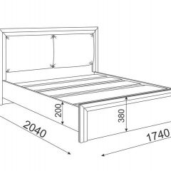 Кровать 1.6 Глэдис М31 с настилом и мягкой частью (ЯШС/Белый) в Полевском - polevskoy.mebel24.online | фото 3