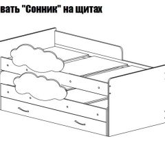 Кровать выкатная Соник (800*1900) в Полевском - polevskoy.mebel24.online | фото 2