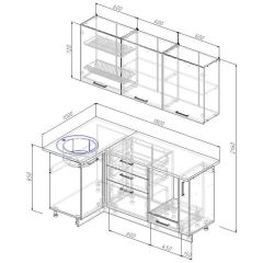 Кухонный гарнитур угловой Пайн 1000х1800 (Стол. 26мм) в Полевском - polevskoy.mebel24.online | фото 2