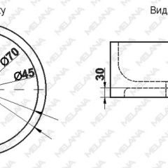 Накладная раковина melana mln-7076b (черная) в Полевском - polevskoy.mebel24.online | фото 2