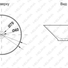 Накладная раковина melana mln-t4006-b8+b3 (салатово-красная) в Полевском - polevskoy.mebel24.online | фото 2