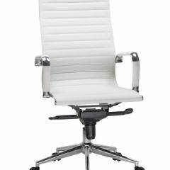 Офисное кресло для руководителей DOBRIN CLARK LMR-101F белый в Полевском - polevskoy.mebel24.online | фото 2