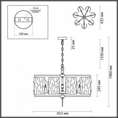 Подвесная люстра Odeon Light Elegante 4878/7 в Полевском - polevskoy.mebel24.online | фото 4