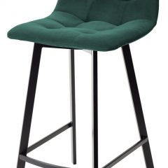 Полубарный стул CHILLI-QB SQUARE зеленый #19, велюр / черный каркас (H=66cm) М-City в Полевском - polevskoy.mebel24.online | фото