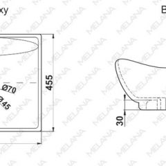 Раковина MELANA MLN-7211 в Полевском - polevskoy.mebel24.online | фото 2