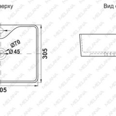 Раковина MELANA MLN-7291X в Полевском - polevskoy.mebel24.online | фото 2