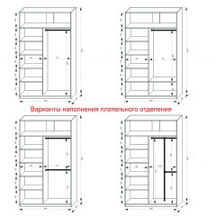 Шкаф-купе 1400 серии SOFT D1+D3+B2+PL1 (2 ящика+1штанга) профиль «Графит» в Полевском - polevskoy.mebel24.online | фото 7