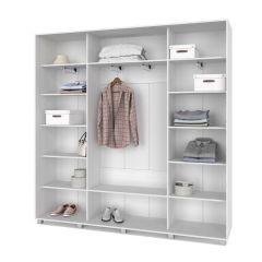 МАРТИН Шкаф-купе с зеркалами Анкор светлый (2200*450) М423 в Полевском - polevskoy.mebel24.online | фото 2